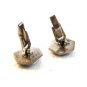 Vintage Siam Sterling Silver Blue Niello Dancer Cufflinks 08092013jj