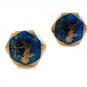Vintage Siam Sterling Silver Blue Niello Dancer Cufflinks 08092013jj
