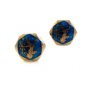 Vintage Siam Sterling Silver Blue Niello Dancer Cufflinks 08092013jj