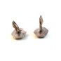 Vintage Siam Sterling Silver Blue Niello Dancer Cufflinks 08092013jj