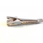 Vintage 1950's - 1960's Silver Tone Engraved 3 Hearts Tie Clasp