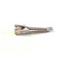 Vintage 1950's - 1960's Silver Tone Engraved 3 Hearts Tie Clasp