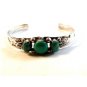 Vintage Southwest Sterling Silver & Turquoise Cuff Bracelet