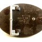Vintage Seude Leather Top & Lucite Belt Buckle Made in U.S.A.