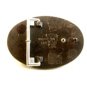 Vintage Seude Leather Top & Lucite Belt Buckle Made in U.S.A.