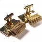 Vintage Goldtone & Silvertone Black Wrap Around Cufflinks by Hickok U.S.A. 71415