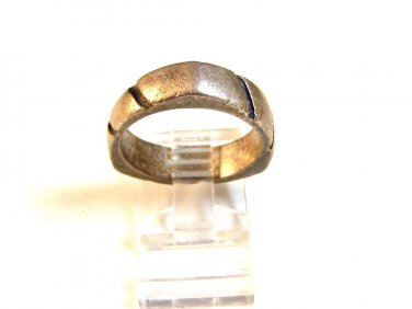 Vintage Mexican Sterling Silver Triangle Ring Size 10