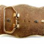 Vintage 2 Harnessed Horses Western Cowboy Belt Buckle