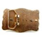 Vintage 2 Harnessed Horses Western Cowboy Belt Buckle