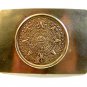Vintage Silver Tone Mexican Aztec Calender Belt Buckle