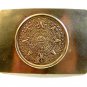 Vintage Silver Tone Mexican Aztec Calender Belt Buckle