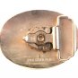 Vintage Silver Tone 24K Gold Plate Western Cowboy Belt Buckle by Chambers