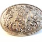 Vintage Silver Tone 24K Gold Plate Western Cowboy Belt Buckle by Chambers