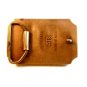 Vintage Sailing ship Leather & Brass Belt Buckle by BTS