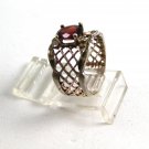 Sterling Silver Garnet Ring Size 7