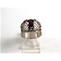 Sterling Silver Garnet Ring Size 7