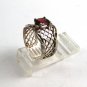 Sterling Silver Garnet Ring Size 7