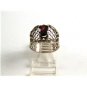 Sterling Silver Garnet Ring Size 7