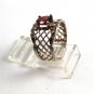 Sterling Silver Garnet Ring Size 7