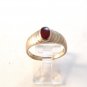 Sterling Silver & Carnelian Ring Size 8