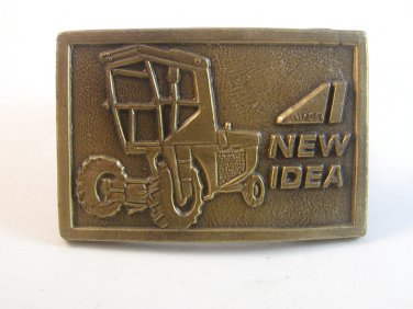 Vintage 1970's New Idea Tractor Belt Buckle