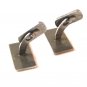 Vintage Silver Tone Engraved ERIC & Signed Rostfritt Stal Cufflinks
