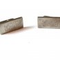 Vintage Silver Tone Engraved ERIC & Signed Rostfritt Stal Cufflinks