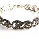 Sterling Silver & Marcasites Bracelet 04112014