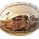 Vintage Horse Western Cowboy Belt Buckle Made in U.S.A. by Chambers