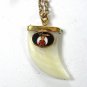 Mint Vintage 1970's-1980s Shriner Masonic Tooth Pendant & Chain In Box