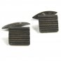 True Vintage 1930's - 1950's Art Deco Silver Cufflinks Unmarked 102414