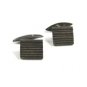 True Vintage 1930's - 1950's Art Deco Silver Cufflinks Unmarked 102414