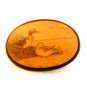 Vintage Scrimshaw ? 2 Ducks in a Pond Belt Buckle