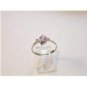 Vintage Sterling Silver & Cz Engagement Ring Sz 8