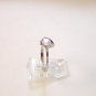 Vintage Sterling Silver & Cz Engagement Ring Sz 8