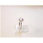 Vintage Sterling Silver & Cz Engagement Ring Sz 8