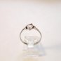 Vintage Sterling Silver & Cz Engagement Ring Sz 8