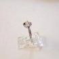 Vintage Sterling Silver & Cz Engagement Ring Sz 8