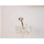 Vintage Sterling Silver & Cz Engagement Ring Sz 8