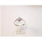 Vintage Sterling Silver & Cz Engagement Ring Sz 8