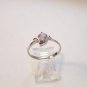 Vintage Sterling Silver & Cz Engagement Ring Sz 8