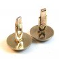 Vintage Silver Tone 2 Greek / Roman Soldiers Profiles Cufflinks