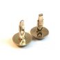 Vintage Silver Tone 2 Greek / Roman Soldiers Profiles Cufflinks