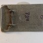 Vintage Silver Tone & Black Diamond Cut Belt Buckle