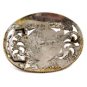Large 5" X 4" Mexican Alpaca Cowboy Western Eagle Belt Buckle 6914