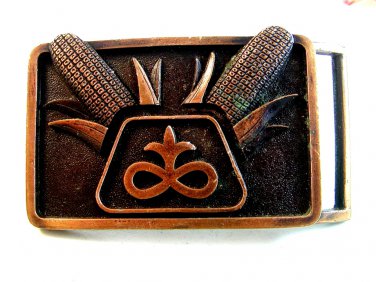 Vintage 1960's - 1970's Crossed Dueling Pistols MP Belt Buckle