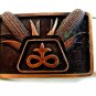 Vintage 1960's - 1970's Crossed Dueling Pistols MP Belt Buckle