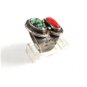 Vintage Handmade Southwest Pawn Silver Turquoise & Coral Ring Size 10