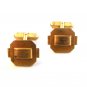 Vintage Swank Gold Tone Art Deco Cufflinks