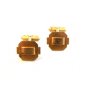 Vintage Swank Gold Tone Art Deco Cufflinks